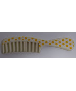 Disney Avon Minnie Mouse Comb 6in Polka Dot 1990 Hair Vintage Yellow Whi... - $9.99