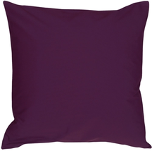 Caravan Cotton Purple 16x16 Throw Pillow, Complete with Pillow Insert - $26.20