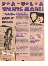 Paula Abdul teen magazine pinup clipping Paula wants more 90’s  - £1.12 GBP