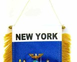 K&#39;s Novelties State of New York Mini Flag 4&quot;x6&quot; Window Banner w/Suction Cup - $2.88