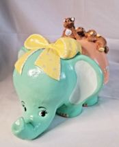 Vintage: Elephant : 3 Bears  : Piggy Bank Dumbo Plaster/Chalkware: Free ... - $55.59