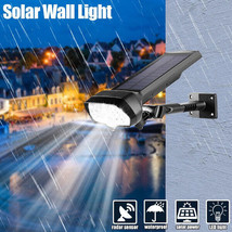 Led Solar Flood Light Motion Sensor Security Spot Wall Street Yard Outdoor Lamp - £28.76 GBP