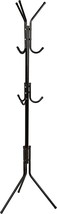 The Honey-Can-Do Gar-09625 Black, 20 Lb. 3-Tier Coat And Hat Rack Has 9 ... - $40.95