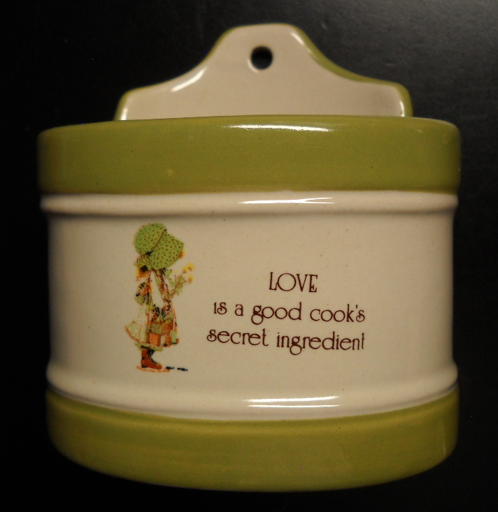 Holly Hobbie Kitchen Container 1981 Love Is A Good Cook's Secret Ingredient - $12.99