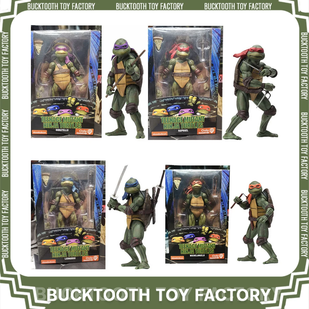 18cm Neca Teenage Mutant Ninja Turtle Anime Figure 2018 Sdcc Limited 4pc... - £25.34 GBP+