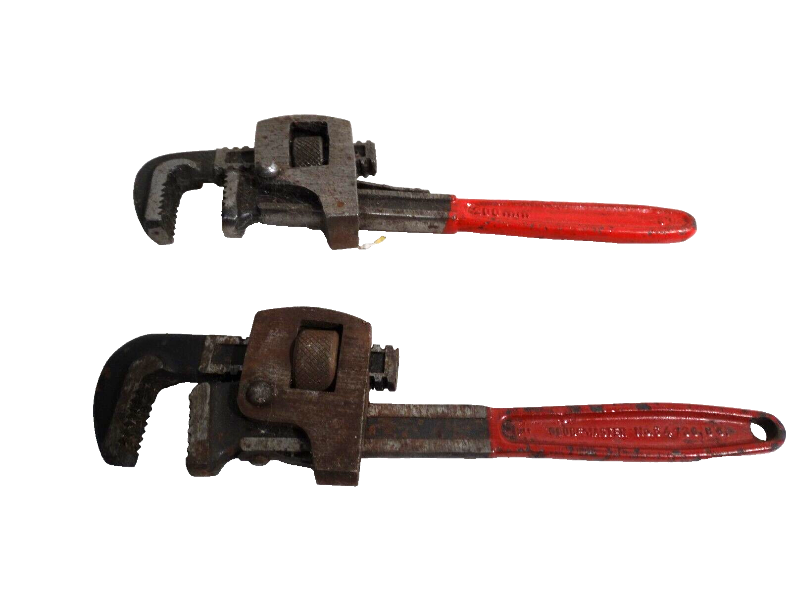 Globemaster Pipe wrench 8&quot; 64130 Drop Forged with Red Handle + second 8&quot;... - $9.90