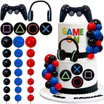 30 Pcs Video Game Themes Cake Toppers Cake Decoration Headset Cake Decor... - £18.76 GBP