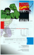 2007 Marvel Comic USPS Super Hero Stamp Order Form w/ Rare FDI Cancellat... - £19.43 GBP