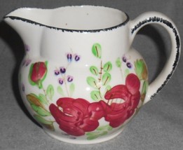 Blue Ridge Antique #2 Hand Painted Annette&#39;s Wild Rose Pitcher Florals - £31.14 GBP