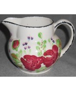 Blue Ridge ANTIQUE #2 Hand Painted ANNETTE&#39;S WILD ROSE PITCHER Florals  - $39.59