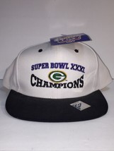 Vintage 1997 Super Bowl XXXI New Orleans Hat Logo Athletics White Snapback New - £19.79 GBP