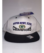 Vintage 1997 Super Bowl XXXI New Orleans Hat Logo Athletics White Snapba... - £19.81 GBP