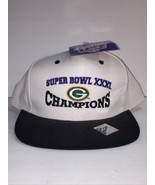 Vintage 1997 Super Bowl XXXI New Orleans Hat Logo Athletics White Snapba... - $25.20