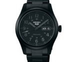 Seiko 5 Sports Stealth Black Stainless Steel 39.4 MM Automatic Watch - S... - $223.25