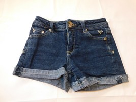 Justice Jeans Youth Girls Denim Shorts Simply low Size 12S Dark Blue pre... - £12.14 GBP