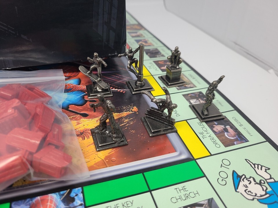 2007 Spiderman  Monopoly Parker Brothers Marvel Board Game 100% Complete Game Item image 8