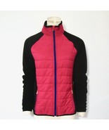 Ralph LAUREN Puffer Jacket Fleece Quilted PINK BLACK RL Zip Up Coat Small  - $58.64 CAD