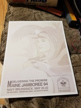 vintage BSA Boy Scouts Maine Jamboree 1994 Navy - Poster and Photo - $49.49