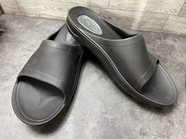 My Pillow Men Shoes Black 14 M Open Toe Cushion Comfort Slip ON Slides S... - $27.54