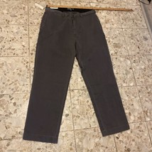 NWT Polo Ralph Lauren Pants Mens  grey Khaki Philip Chino Flat Front 38x32 - $48.51