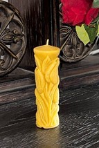 Handmade 100% Pure Beeswax Candles TULIPS with Cotton Wick - £9.64 GBP