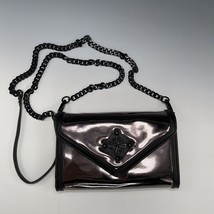 Simply Vera Wang Mirrored Wallet Clutch Purse Chain Crossbody Bag Purple - $423.87 MXN