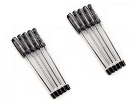 10 Cello Finegrip Ball Pens, Black, .7mm tip Smooth Writing - $12.93