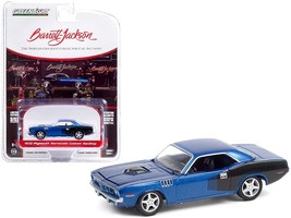 1970 Plymouth Barracuda Custom Hardtop Blue Metallic and Black with Mode... - $29.77