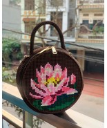Round bag, Crochet bag, Knit handbag, colorful bag, crossbody bag (bag 4) - €113,70 EUR