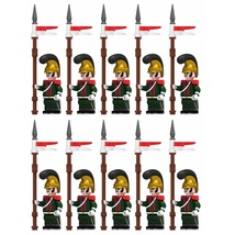 Napoleonic Wars French Line Lancers Soldiers 10pcs Minifigures Building Toy - $21.49