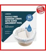 Easy Use &amp; Disposal Commode Liners with Absorbent Pads - 50 Pack for Car... - $982.13 MXN