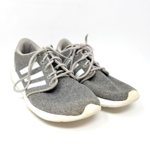 Adidas Women Shoes Cloudfoam Size 8 AW4313 QT Racer Gray Running Shoes - £12.48 GBP
