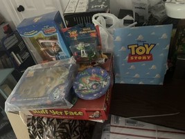 Lot Of 5 New Toy Story Items, Plates, Buzz, Woody, Litho And Bendable Set - £49.77 GBP