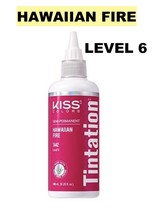 Kiss Tintation Semi-Permanent Hair Color 5 Fl Oz Hawaiian Fire T442 Level: 6 - £4.45 GBP