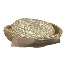 Vintage Women’s Straw Hat – Union Made USA – Woven Raffia with Ribbon - $40.90 CAD