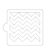 Chevron Zig Zag Pattern Stencil for Cookies or Cakes USA Made LS9005 - £3.98 GBP