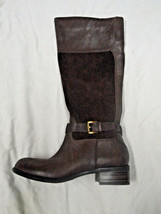 Franco Sarto brown leather and suede knee high boot   Size 6 - £27.37 GBP