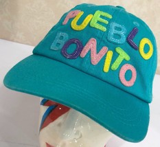 Pueblo Bonito Teal Blue Tourist Adjustable Kids Baseball Cap Hat - $12.37