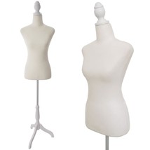 Female Mannequin Torso Dress Form W/Adjustable Tripod Stand Base Style (... - $126.99