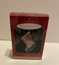 Vtg Hallmark Keepsake Daughter Stocking Tin Christmas Ornament 1997 New ... - £10.25 GBP