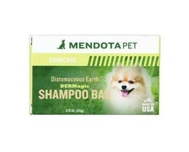MENDOTA BAR SOAP DOG SHAMPOO DIATOMACEOUS EARTH ORGANIC DERMAGIC 2 BARS - £17.51 GBP