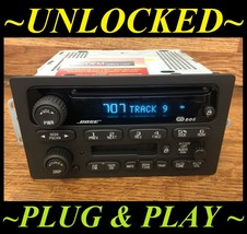 Unlocked 02-03 Chevy Trailblazer Gmc Envoy Cd Cassette Radio Factory Oem Bose - $196.02