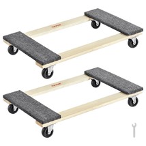 VEVOR Furniture Dolly, 1000 lbs Each Load Capacity, 2 Packs, 18&quot; x 30&quot;, ... - $81.17
