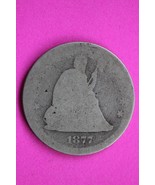 1877 S Seated Liberty Silver Quarter Scarce Guaranteed Authentic Rare Co... - $415.52 MXN