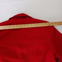 Vintage Lucille RN#102680 Women’s Red One-Button Cropped Blazer Jacket Sz Large  image 12