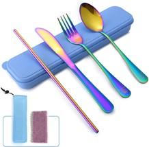 | Travel Utensils Set | Reusable Camping Cutlery Set | Stainless Steel, ... - $32.93