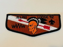 Boy Scout Cub Girl Patch Vtg Council Badge Memorabilia Illini Lodge 1992... - £23.61 GBP