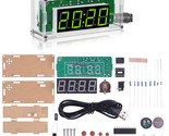 Tj-56-428 4-Digit Digital Diy Clock Kits With Acrylic Shell, Diy Alarm C... - £25.72 GBP