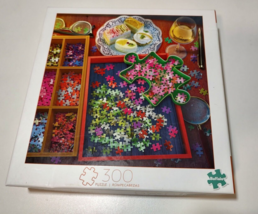 Buffalo Games Relaxing With A Puzzle Large Format 300 Pcs Puzzle Complete - $5.00