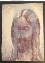 Bill Jameson Surrealism Drawing &quot;Jesus Jameson&quot;  - £23.98 GBP